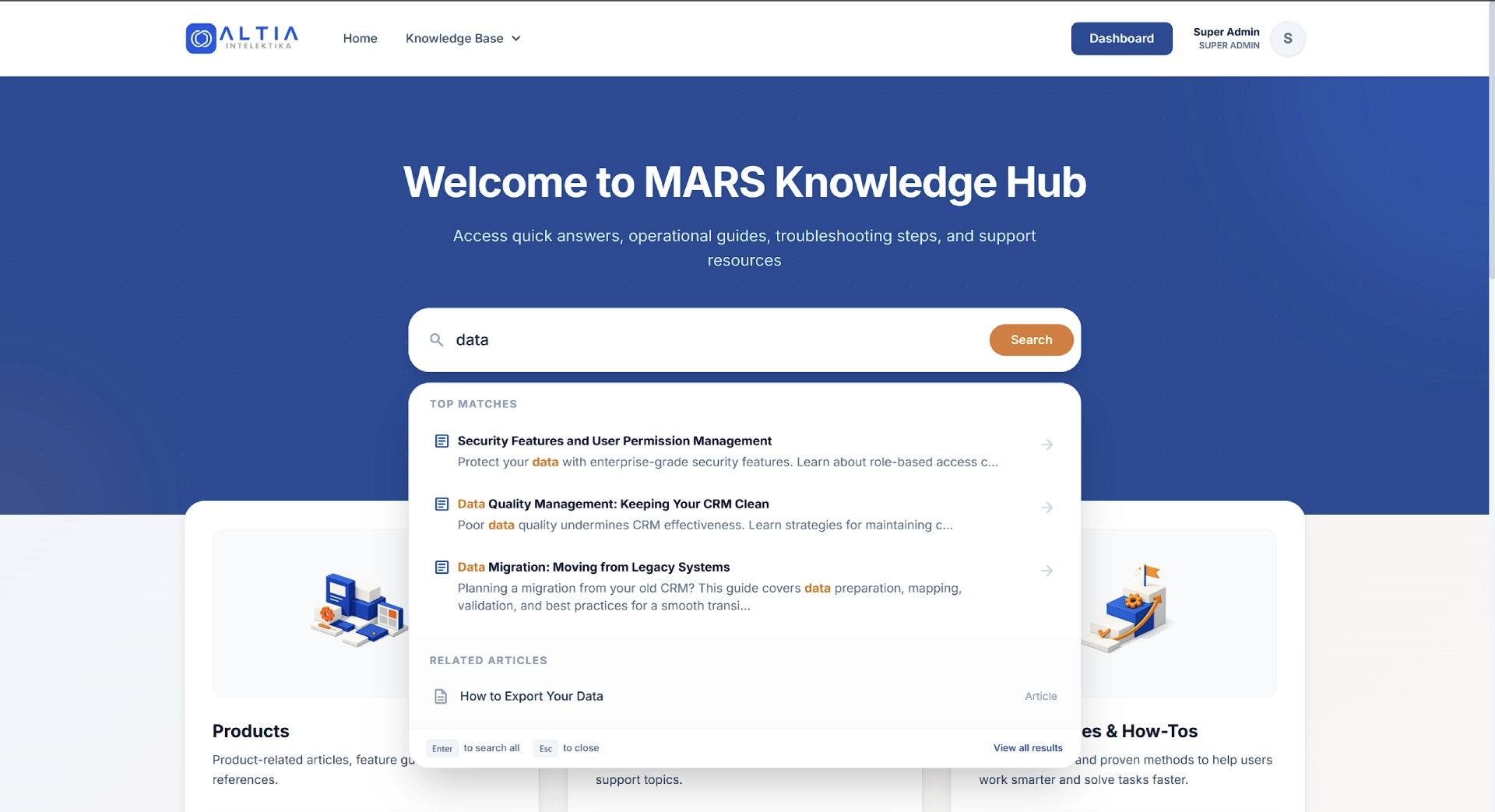 VADS Knowledge Management System